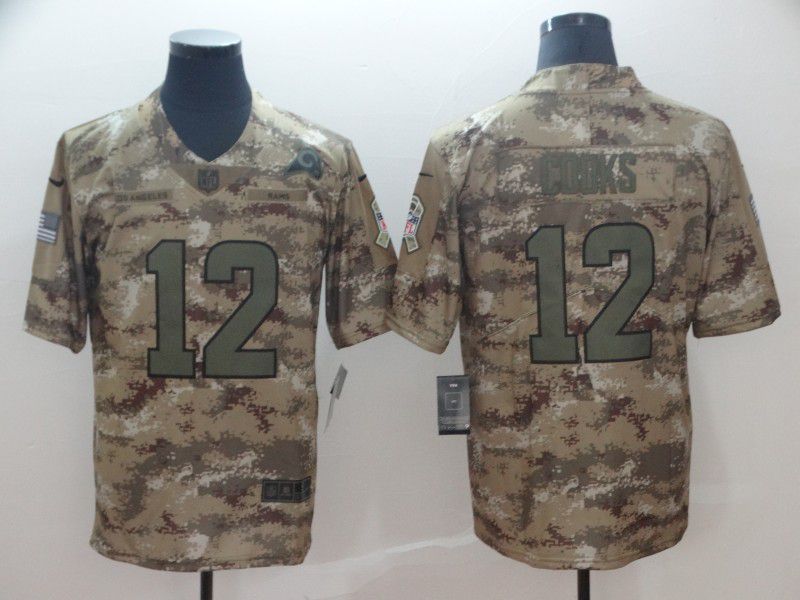 Men Los Angeles Rams #12 Cooks Nike Camo Salute to Service Retired Player Limited NFL Jerseys->arizona cardinals->NFL Jersey